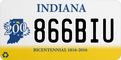 IN license plate 866BIU