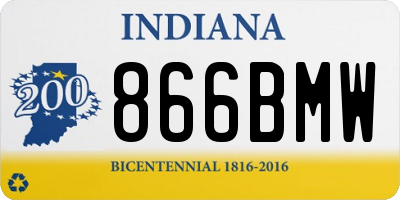 IN license plate 866BMW