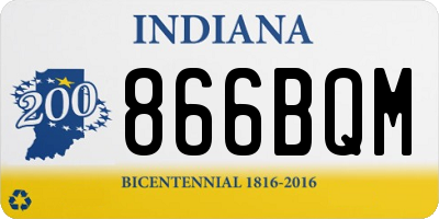 IN license plate 866BQM