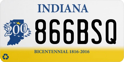 IN license plate 866BSQ