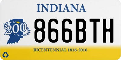 IN license plate 866BTH