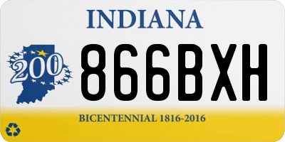 IN license plate 866BXH