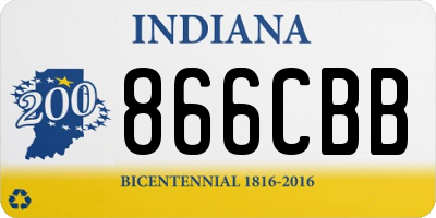 IN license plate 866CBB