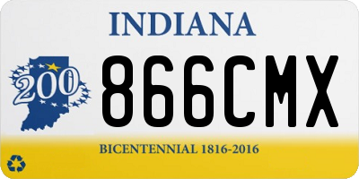 IN license plate 866CMX