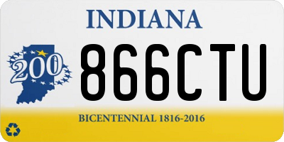IN license plate 866CTU