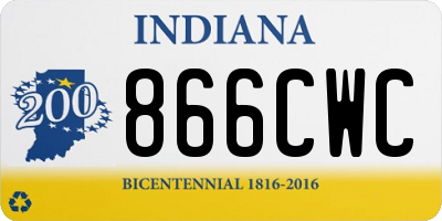 IN license plate 866CWC