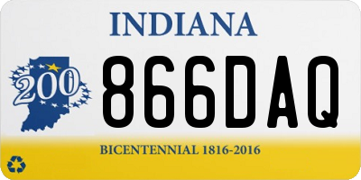IN license plate 866DAQ