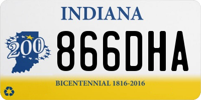 IN license plate 866DHA