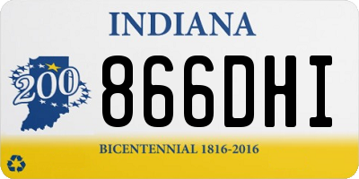 IN license plate 866DHI