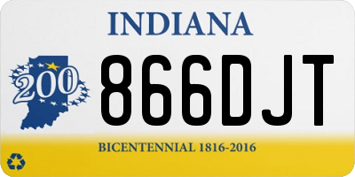 IN license plate 866DJT