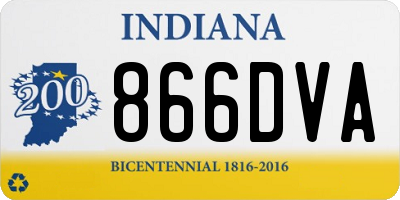 IN license plate 866DVA