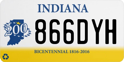 IN license plate 866DYH