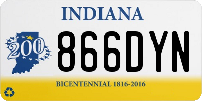 IN license plate 866DYN