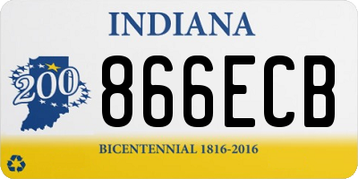 IN license plate 866ECB