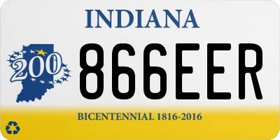 IN license plate 866EER