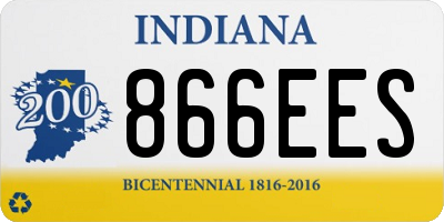 IN license plate 866EES