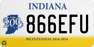 IN license plate 866EFU