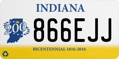 IN license plate 866EJJ