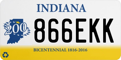 IN license plate 866EKK