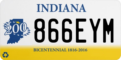 IN license plate 866EYM