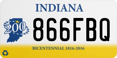 IN license plate 866FBQ