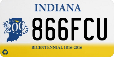IN license plate 866FCU