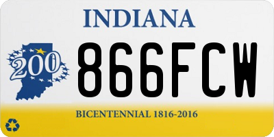 IN license plate 866FCW