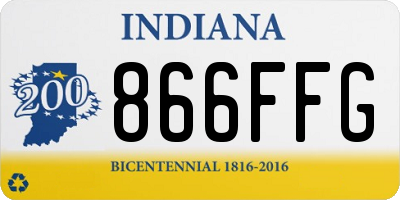 IN license plate 866FFG