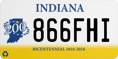 IN license plate 866FHI