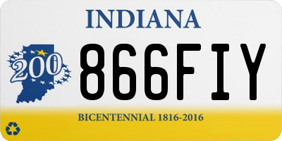 IN license plate 866FIY