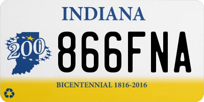 IN license plate 866FNA