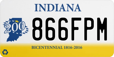 IN license plate 866FPM
