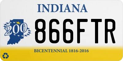 IN license plate 866FTR