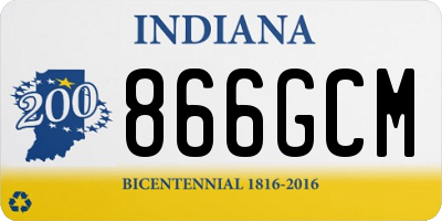 IN license plate 866GCM