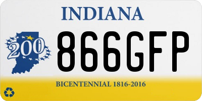 IN license plate 866GFP