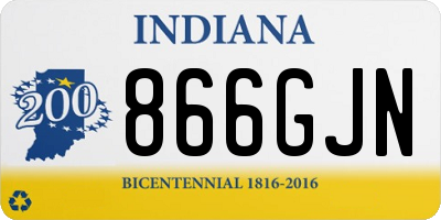 IN license plate 866GJN