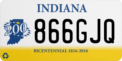 IN license plate 866GJQ