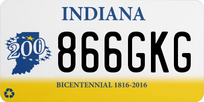 IN license plate 866GKG