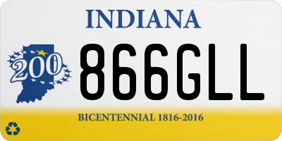 IN license plate 866GLL
