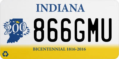 IN license plate 866GMU