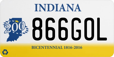 IN license plate 866GOL