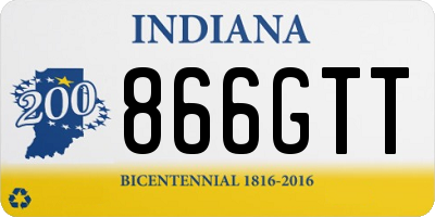 IN license plate 866GTT