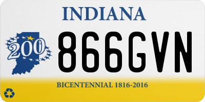 IN license plate 866GVN