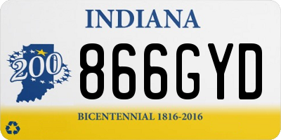 IN license plate 866GYD