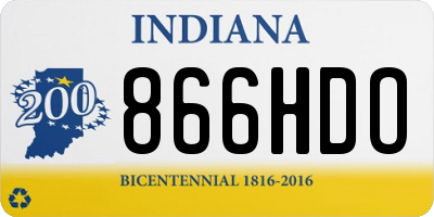 IN license plate 866HDO