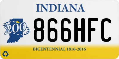 IN license plate 866HFC