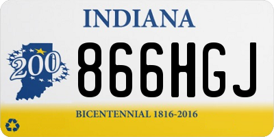 IN license plate 866HGJ