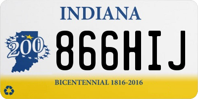 IN license plate 866HIJ
