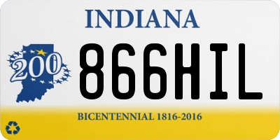 IN license plate 866HIL
