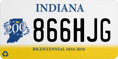IN license plate 866HJG